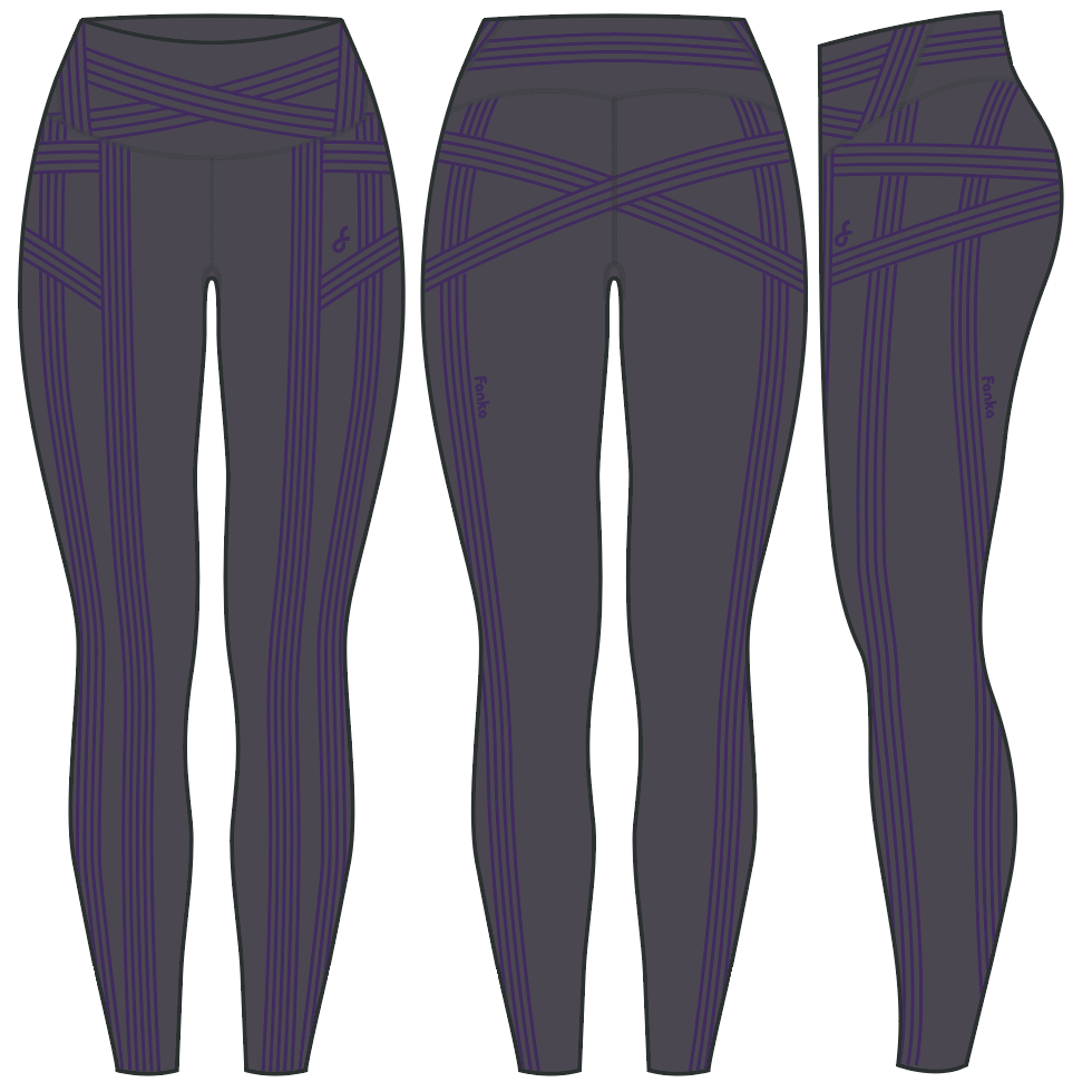 PowerBand Resistance Leggings (Reversible Wear)