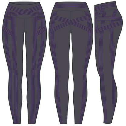 PowerBand Resistance Leggings (Reversible Wear)