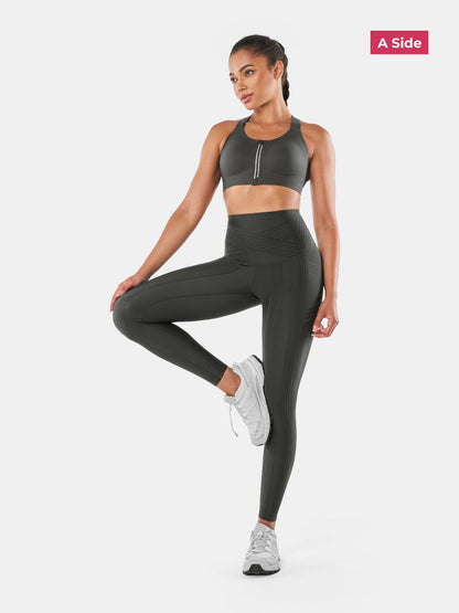 PowerBand Resistance Leggings (Reversible Wear)