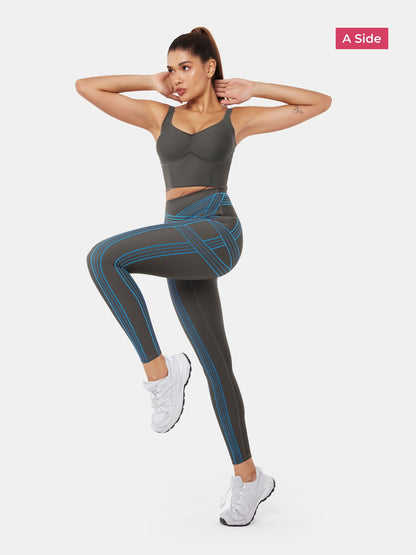 PowerBand Resistance Leggings (Reversible Wear)