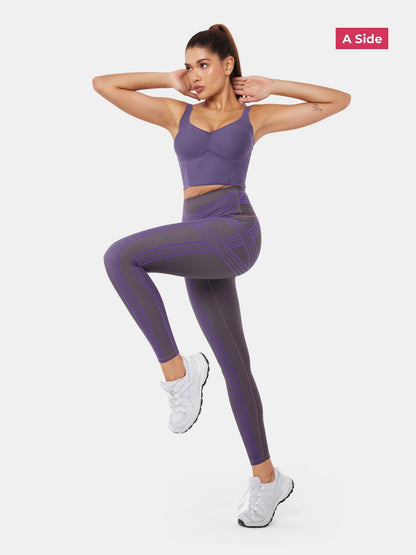 PowerBand Resistance Leggings (Reversible Wear)